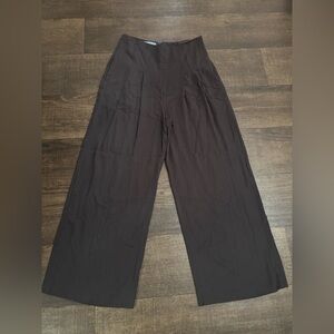 ANTONIO MELANI Brown Wide Leg High Rise Woman’s Pants Size 10